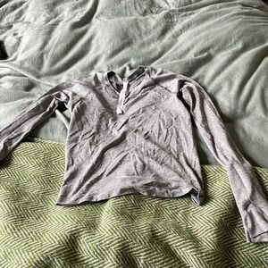 Lululemon long sleeve gray workout shirt. Size 4 (XS)